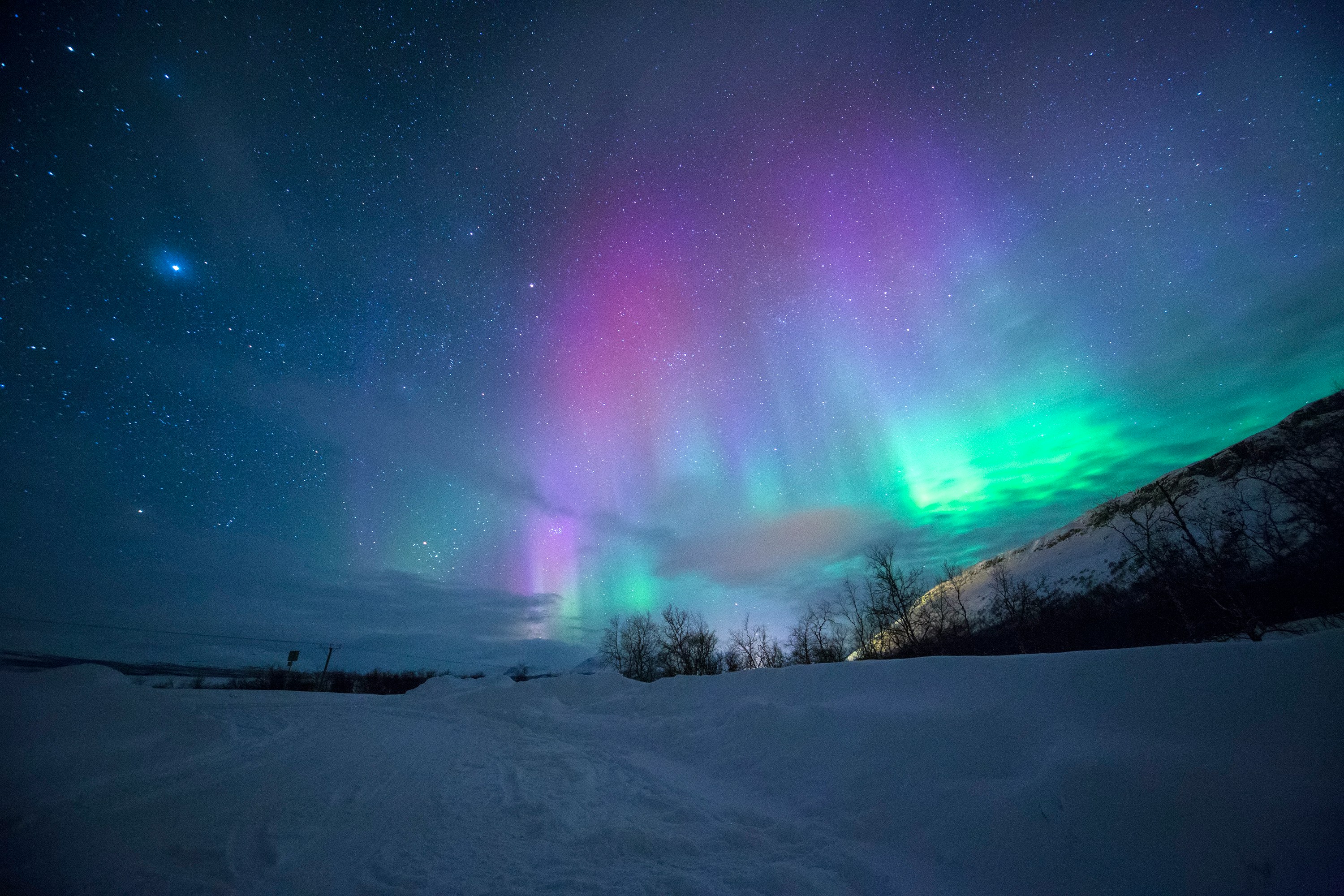 Aurora Boreal na Finlândia